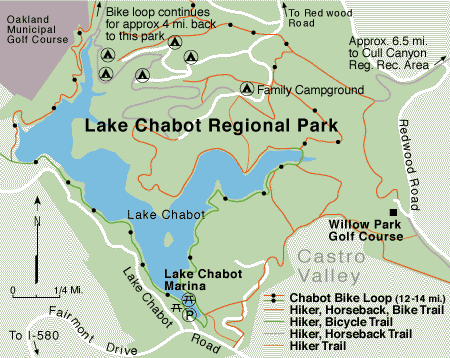 Lake Chabot Trailmap