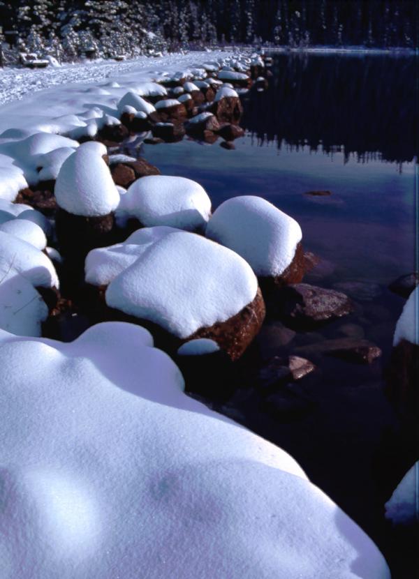 Lake Louise in snow